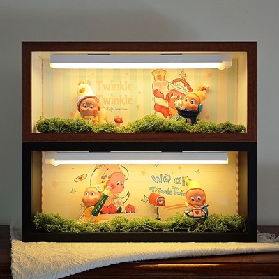 泡泡玛特我们都是星星人系列盲盒收纳展示相框手办相框收纳展示盒