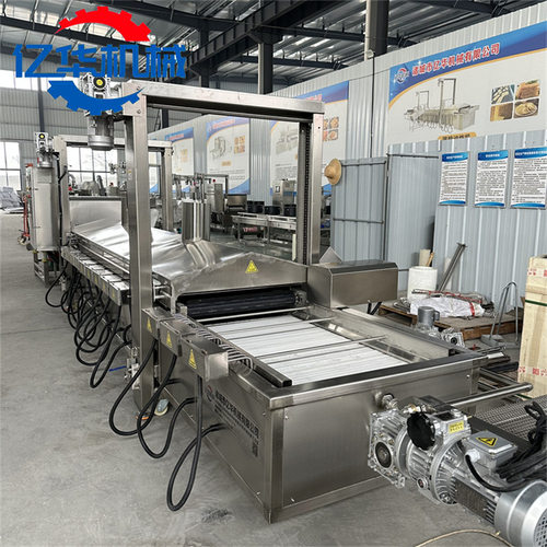 咔滋脆鸡排油炸机 连续式炸鸡块机器 小酥肉油炸机源头厂家