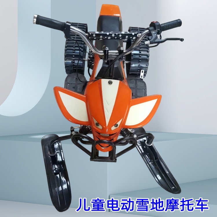 简易雪地摩托车 儿童电动娱乐雪地摩托 汽油大人款游玩雪地摩托车