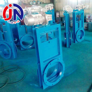 DN300气动闸板阀阀门碳钢手动插板阀 可高温水渠过水电动插板阀