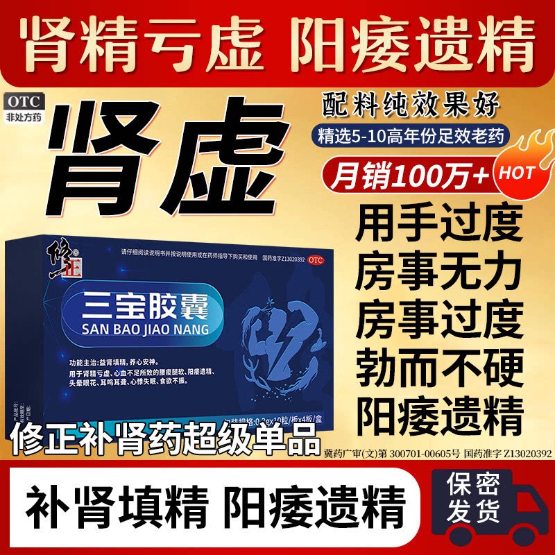 [修正]三宝胶囊0.3g*40粒/盒