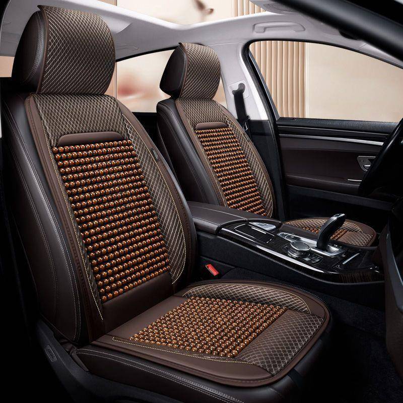 【折扣价】木珠汽车坐垫单座夏季透气凉垫通风四季通用透气汽车内