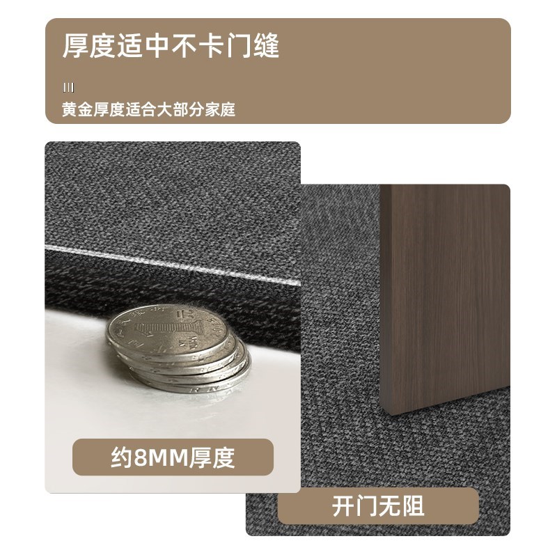 简约纯色家用可定制门前脚踏垫入户门地垫室外门厅可裁剪脚垫门垫