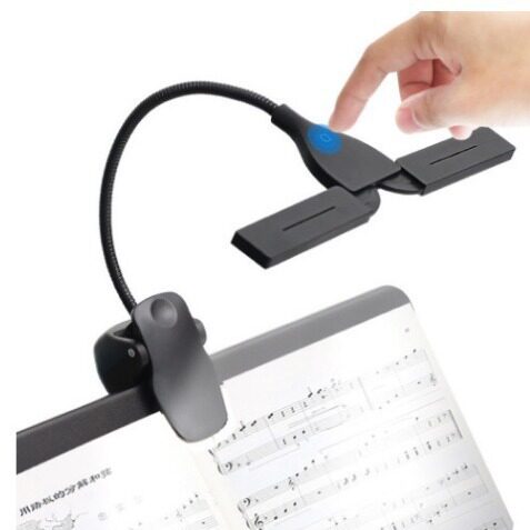 谱架灯LED乐谱灯USB夹式台灯吉他二胡双头可调节钢琴夹子学习阅读