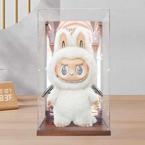 亚克力展示盒适用泡泡玛特labubu zimomo 搪胶公仔大天使 大首领