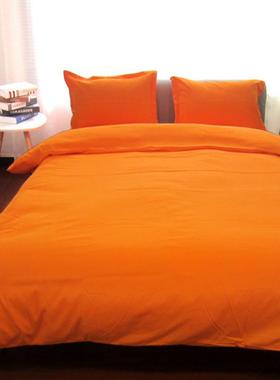 【折扣价】E4C纯白色宾馆四件套酒店床上用品单人双人床单被套4套