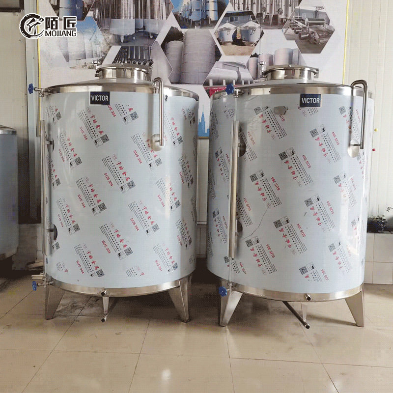 2吨不锈钢储水罐 2000升白钢储罐 食品级304材质 立式纯水罐 可定