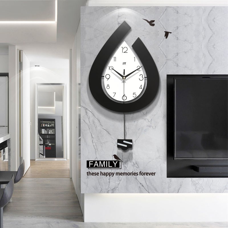 欧式钟表挂钟客厅网红创意时尚个性现简约家用小清新石英钟极简