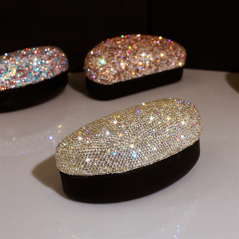 高档眼镜盒时尚学生女抗压简约个性眼睛盒复古镜盒