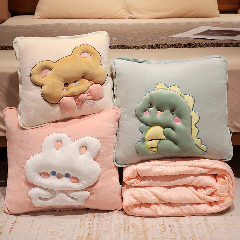 抱枕车用被子两用汽车车载二合一折叠车上办公室午休睡觉枕头毯子