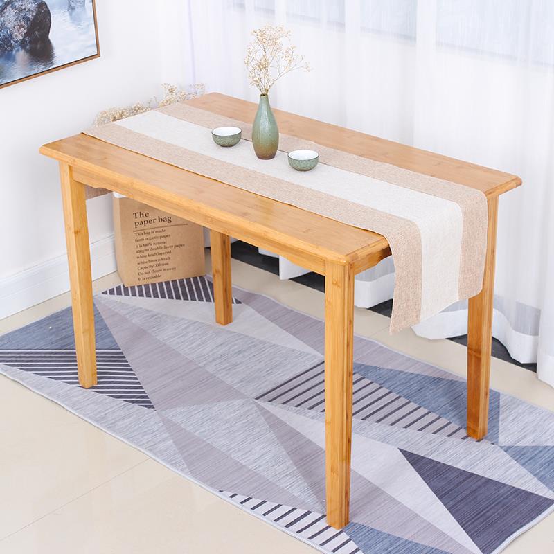 【折扣价】I1餐桌实木四方桌家用小户型吃饭桌正方形楠竹方桌子简