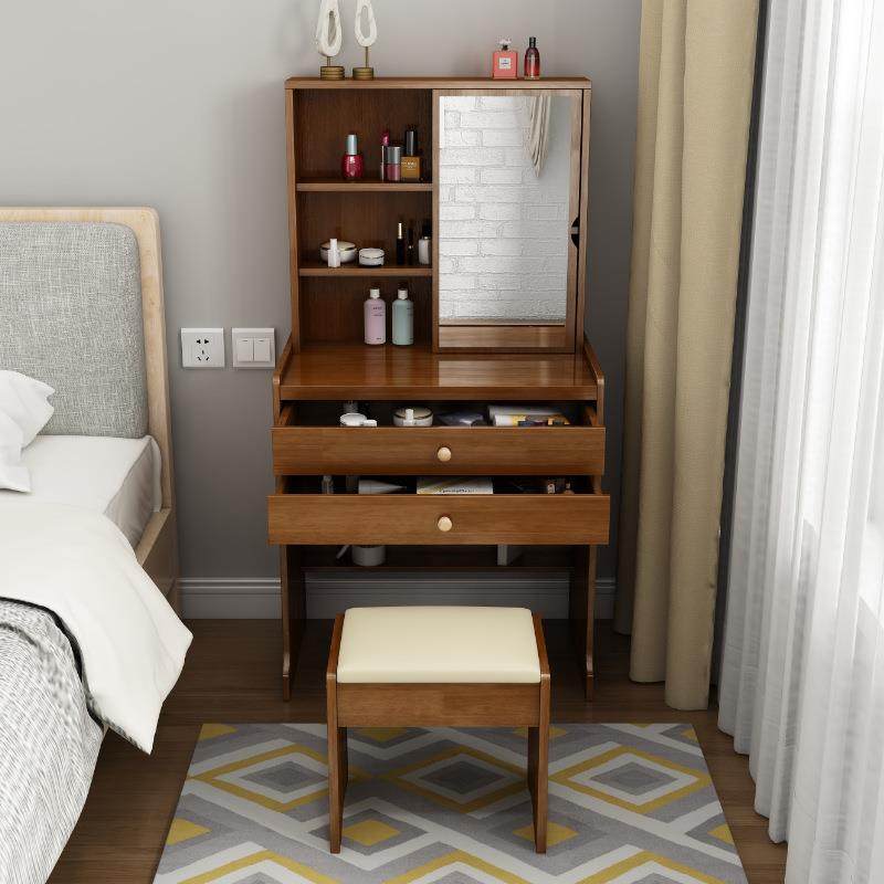【折扣价】实木梳妆台卧室化妆镜收纳柜一体现代简约60cm迷你经济,鲜花速递/花卉仿真/绿植园艺,其它园艺用品,淘宝优惠券,粉丝福利购,淘宝优惠卷