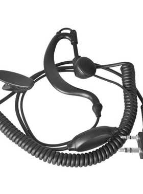 黑色曲线耳机宝锋888S威泰利建伍雷诺达特易通国产对讲机适用UV5R