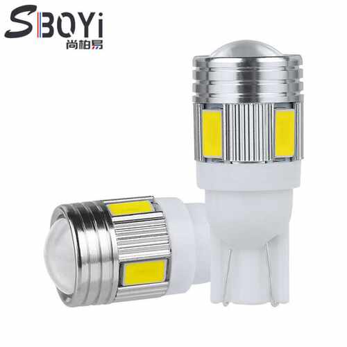 T10 W5W示宽灯 T10 5630 6SMD 大功率led示宽灯 散热铝件