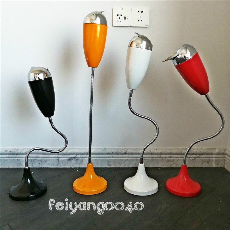 卫生间客厅烟灰缸带盖创意时尚个性家用厕所伸缩落地立式烟缸大号