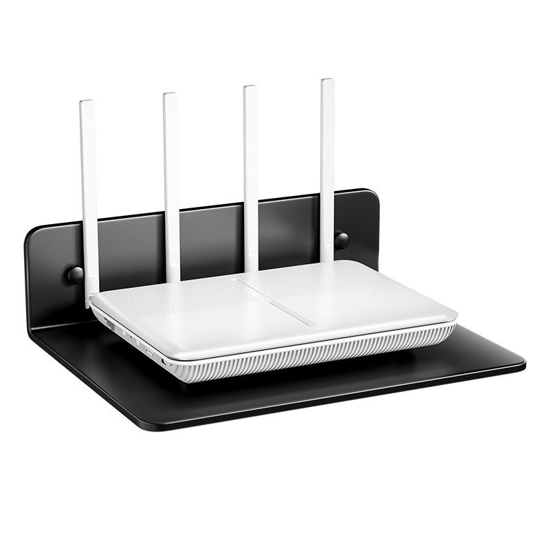 监控支架免打孔投影仪上墙置物架壁挂路由器放置架电视机上盒支撑