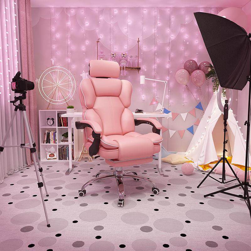 电脑椅家用舒适久坐电竞椅靠背升降旋转办公室学生学习椅子可躺