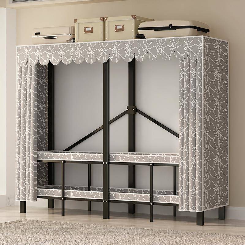 【折扣价】简易家用卧室折叠免安装布衣柜全钢架加粗加厚结实耐用