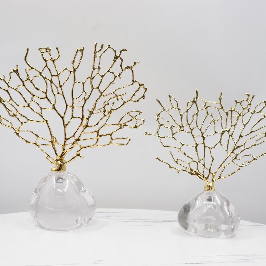 【折扣价】欧式大理石珊瑚树家居摆件创意美式客厅书房酒柜办公室