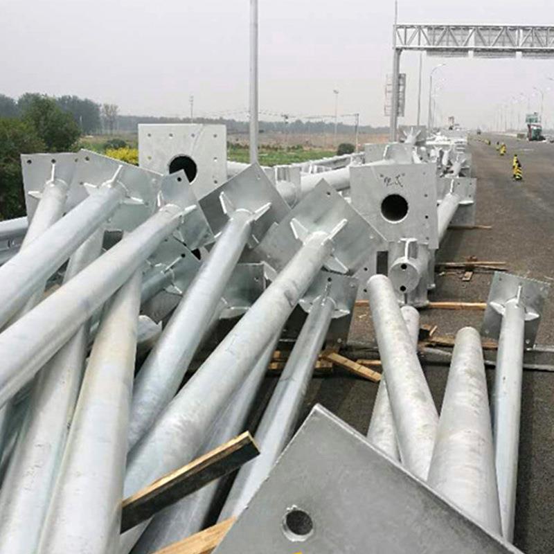 【折扣价】路灯单柱式单悬臂F杆厂家交通标志牌高杆安全标示牌立