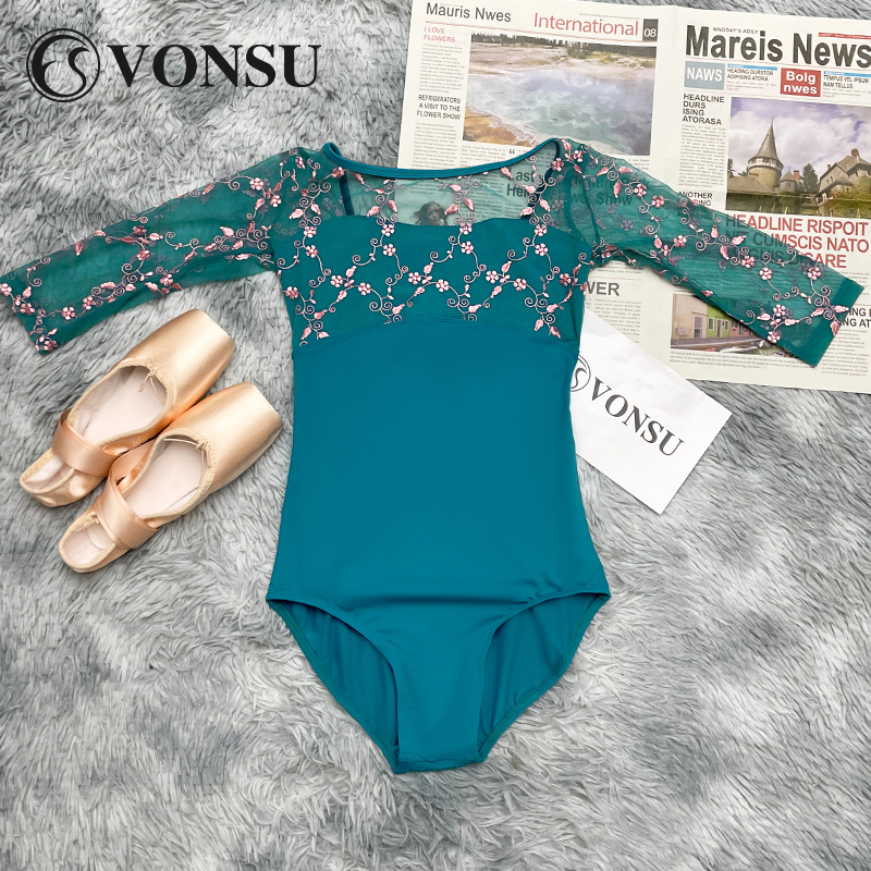vonsu梵舒成人女芭蕾舞练功服