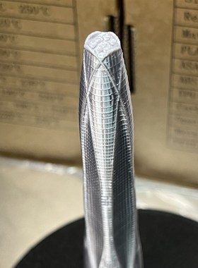 天津周大福金融中心模型简约地标建筑摆件定制礼品旅游建筑工艺品