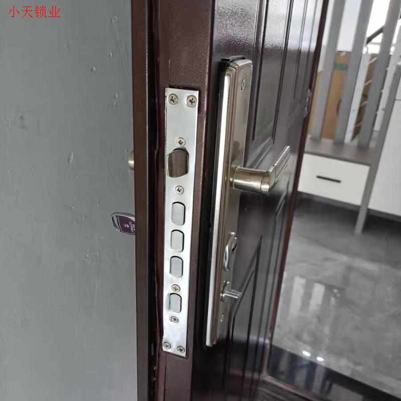 防盗门锁套装通用型门把手大门锁双活双快锁具家用室内进入户全.
