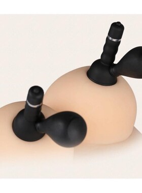 2pcs Nipple Sucker Pump Brush Vibrator Clitoris Stimulator