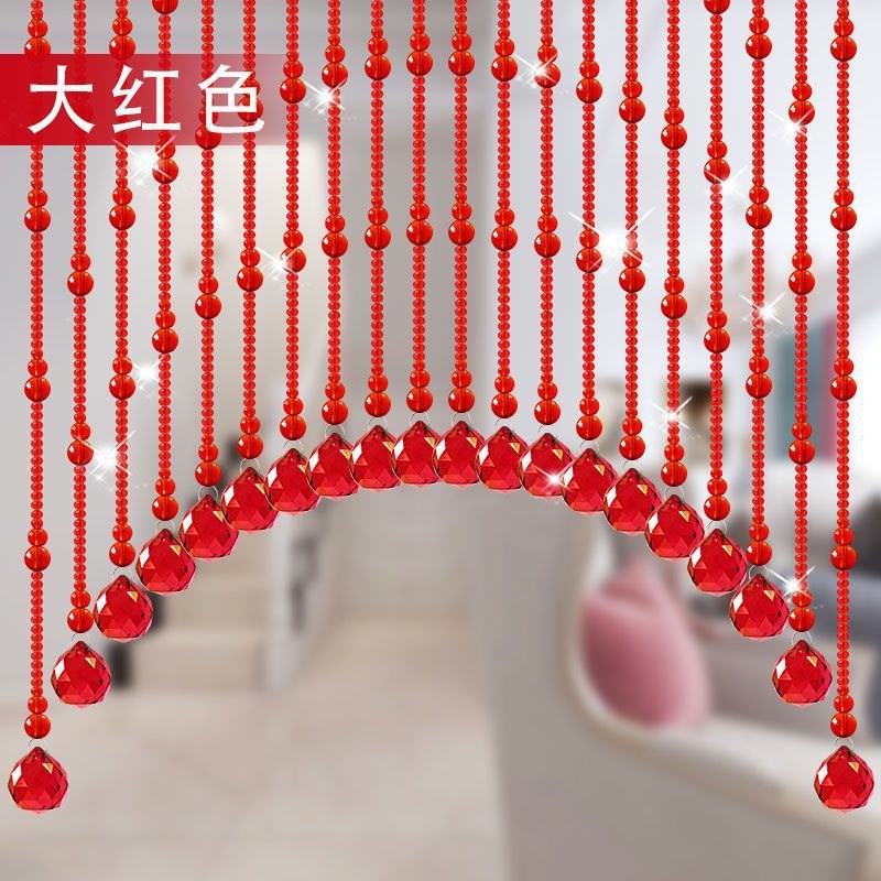 免玄关道串珠帘子吊帘新款吊饰过葫芦水晶打孔珠帘门帘隔断帘客厅
