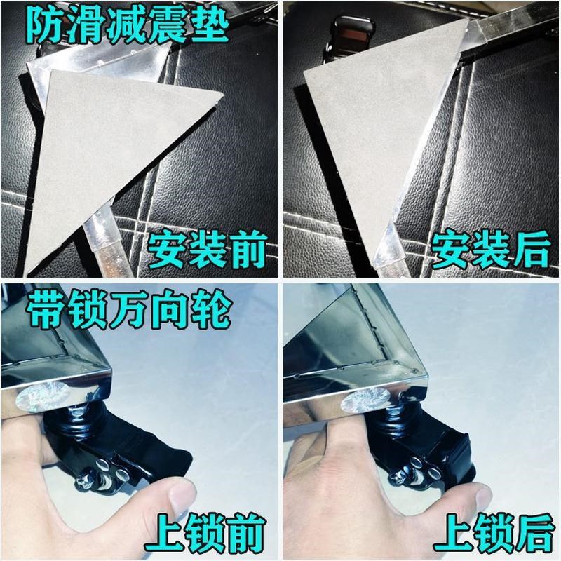 电脑主机移动架架不锈钢移动空气净化器置物架多用途底座机箱托架