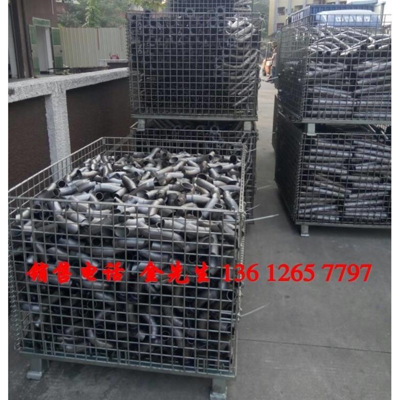 仓储笼折叠铁框铁笼子仓库笼物流快递分拣框手推车网格周转箱货框