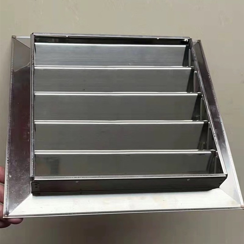 不锈钢百叶窗外墙防雨罩通风口中央空调排气扇防风罩暖气罩出风口