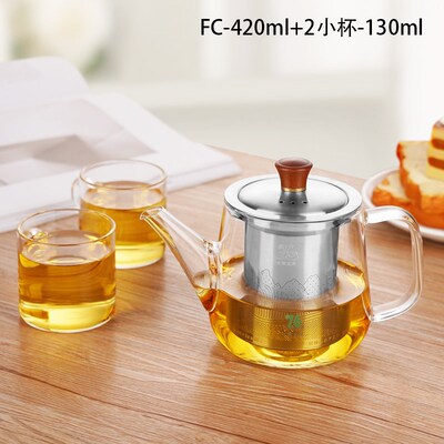 茶壶泡茶家用玻璃茶杯茶水分离煮烧水壶加厚耐高温大容量茶具单壶