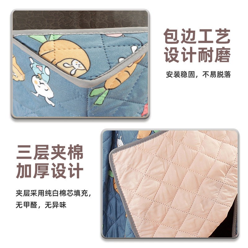 烤火桌子罩套2024年新款烤火桌布罩正方形加厚电暖炉取暖桌罩套