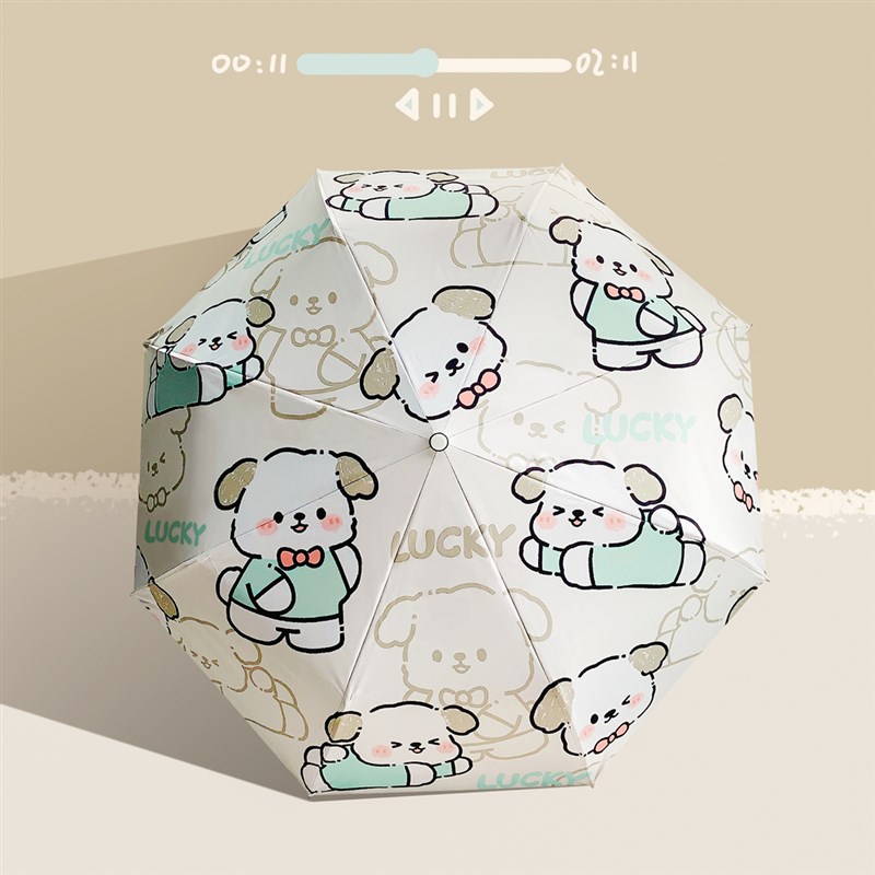 雨伞女晴雨两用全自动伞防晒防紫外线太阳伞小清新折叠遮阳伞便携