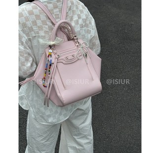 一包三背大容量机车风双肩包女生秋冬通勤百搭小众休闲百搭背包