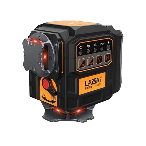 莱赛新款12线LS6656激光水平仪高亮度高精度强光红外线水平仪