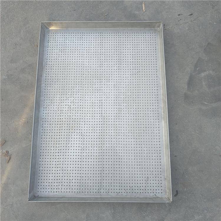 不锈钢方盘带孔盘子50*70直角盘子厂家40*60米饭盘子