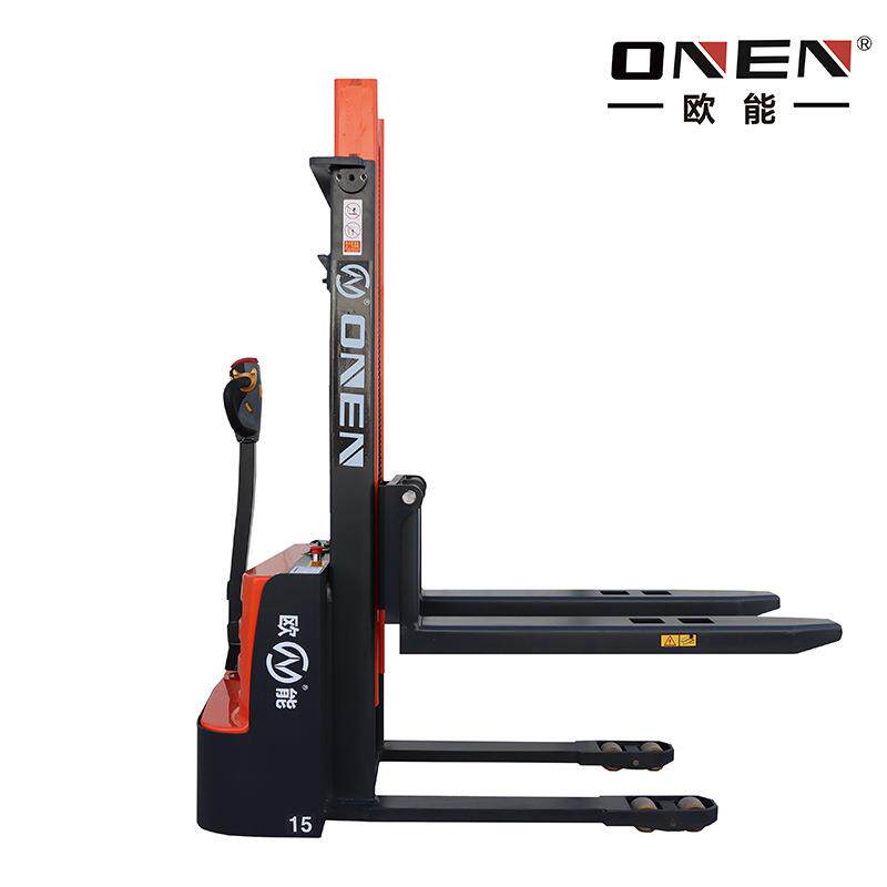 叉车1.0/1.2/1.5/吨全电动步行式搬运堆垛车电动堆高机叉车