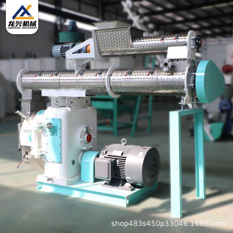 牛羊猪环模饲料颗粒机水产鱼虾蟹饲料机大中型养殖场适用