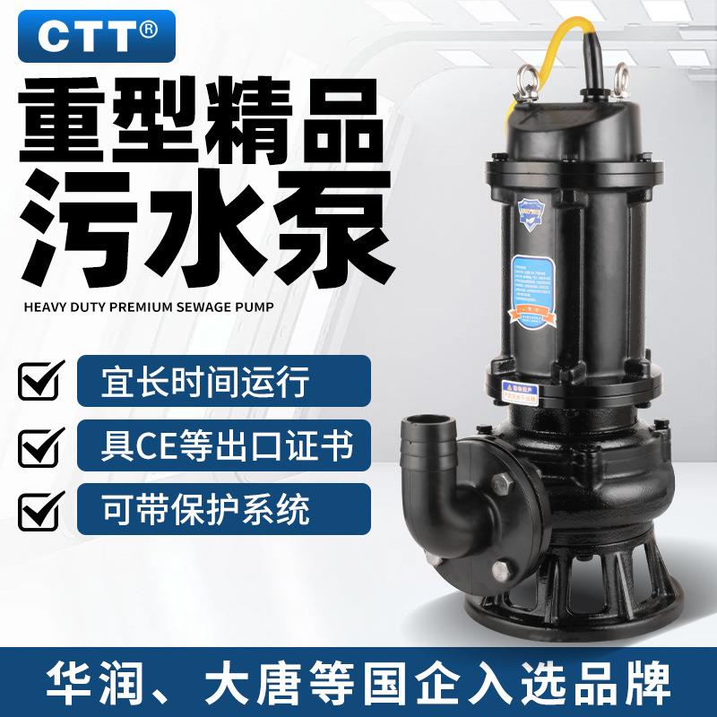国标重型工程款潜水泵排污泵污水污物潜水电泵耦合装置立式污水泵