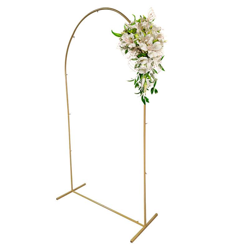 【折扣价】新款铁艺花架拱形拱门舞台背景草坪门婚庆满花拱门迎宾