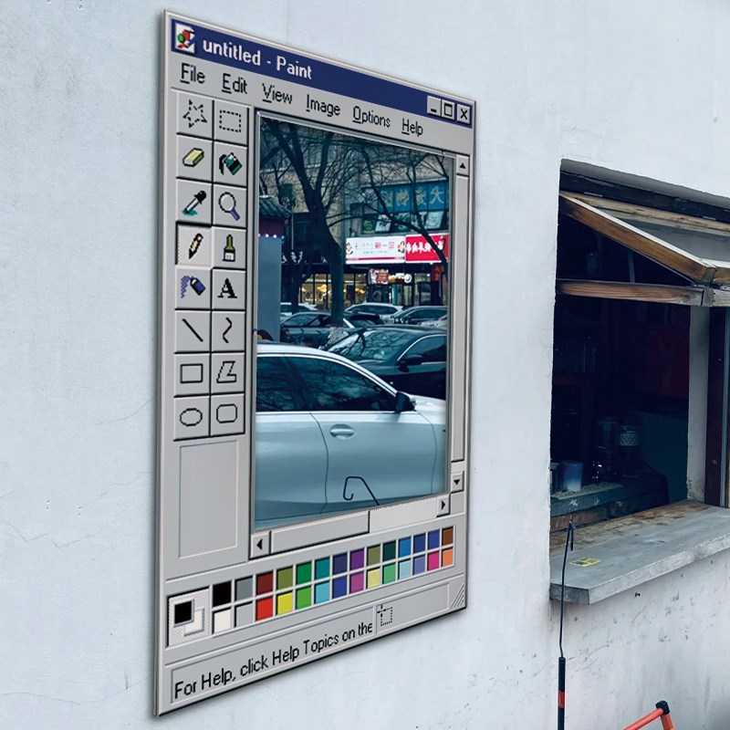 网红咖啡店馆ins风氛围布置打卡拍照背景墙镜子装饰吸引人挂画贴