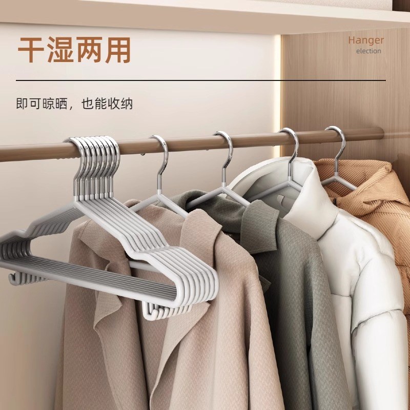 【超粗】家用成人衣架加厚无痕衣服防滑学生宿舍晾衣架粗撑子衣挂