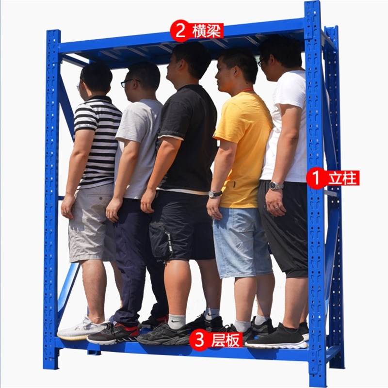 菲帆仓储货架置物架多层仓库库房轻型展示架家用地下室组装铁架子