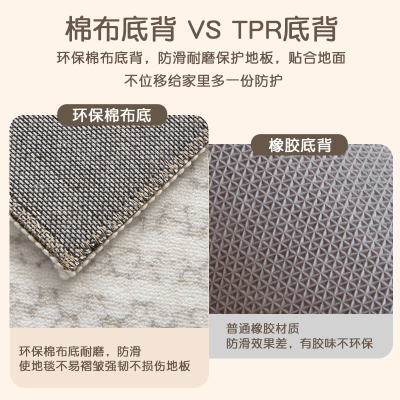 儿童房地毯学习椅子地阅冬季垫区读书桌电脑椅转椅垫子加厚防滑垫
