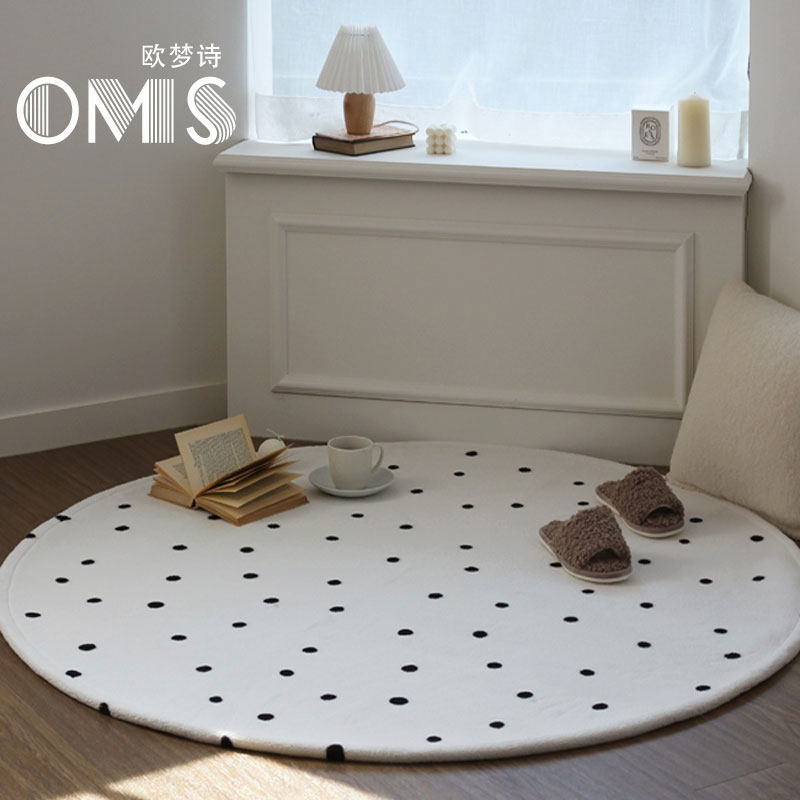 儿童房圆形地毯可爱卧室床边地毯帐篷地毯儿童房爬爬垫可机洗,居家布艺,地毯,淘宝优惠券,粉丝福利购,淘宝优惠卷