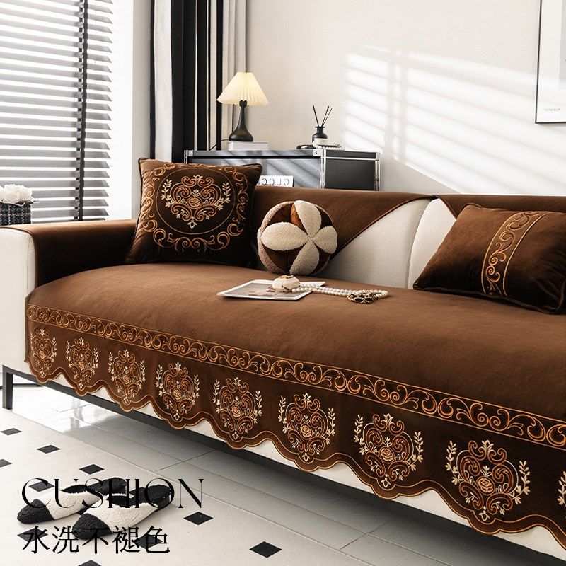 欧式沙发垫秋冬季新款四季通用防滑直排坐垫套罩,居家布艺,沙发垫,淘宝优惠券,粉丝福利购,淘宝优惠卷