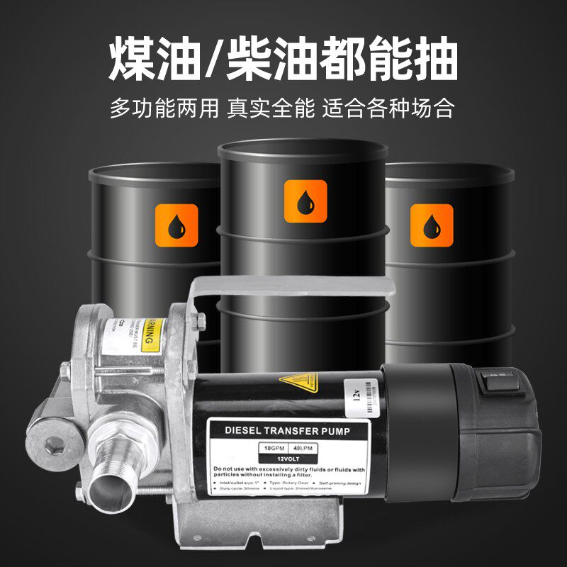 易丰扬正反转12V24V电动齿轮抽油泵加油机抽油器定量定价柴油煤油
