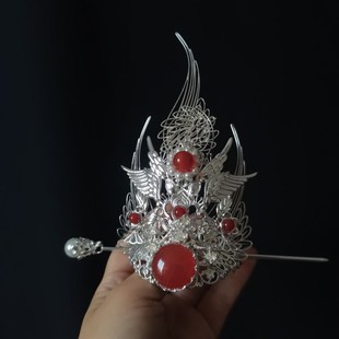 男女通用束发冠汉服头冠古风发饰古装武侠保色铜仙侠古典簪子套装